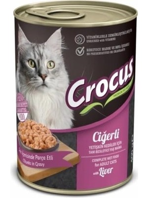 Vionna Crocus Yet. Kedi Ciğerli Yaş Mama 400G, 855-091