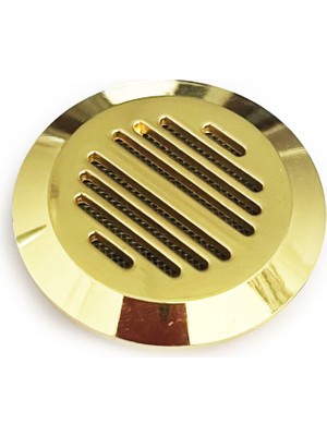 Vionna Oem Humidor Puro Kutusu Nemlendirici Haznesi, Yuvarlak Metal, Sarı, 37MM
