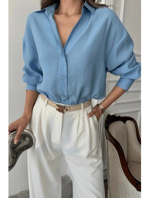Kadın Freya Modal Kumaş Oversize Gömlek