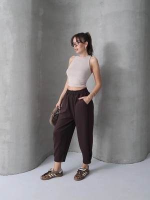 Paw Garage Kadın Skye Yumuşak Modal Paça Tutturmalı Pantolon