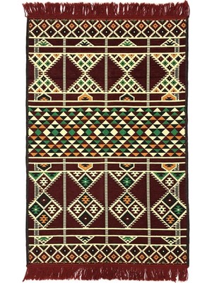 Vionna Shark Anadolu Baklava Kilim, 80 x 120 Cm, Bordo, Renkli