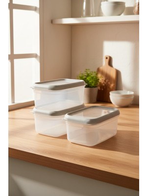 Vionna Bernardo Hide Plus 3'lü Saklama Kabı Beyaz (3X1000 Ml)