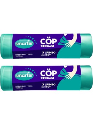 Vionna Smarter 2 Li Jumbo Boy Çöp Torbası 80X110CM (Çöp Poşeti)
