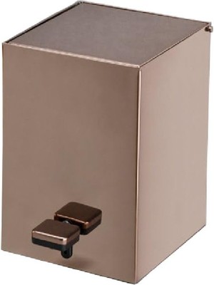 Vionna System Pedallı Kare Çöp Kovası 3 Lt Rose 262X245X180 mm Krom Tek Ebat BA4055 031 Rs-Rs