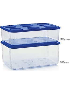 Vionna Tupperware Modüler Düzenleme Kabı 2.53 Lt ve 1.6lt Esc