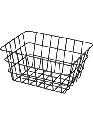 Vionna Wenko Banyo Sepeti "viana" Mat Siyah, Mat Yüzeyli Saklama Sepeti, Açık Telli Tasarım, Kozmetik Vb. Eşyalarınızı Tutar. Ulaşılabilir, Metalden Yapılmış, 18X25X12 cm