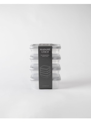 Vionna Bonn 2'li Saklama Kabı - Soft Gri - 4X500 ml