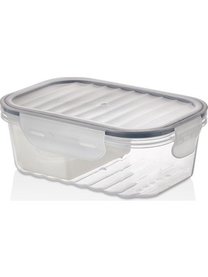 Vionna Sızdırmaz Bölmeli Saklama Kabı Bpa Içermez 1000 ml (Şeffaf)