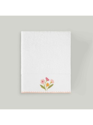 Vionna Linens Liana Bambu 50X85 cm Yüz Havlusu Beyaz