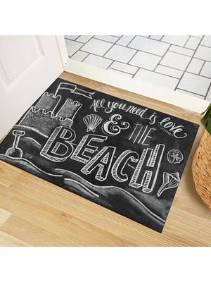 Vionna Monnhein Kapı Önü Paspası - Modern ve Şık Kapı Paspası | Ev, Ofis ve Dış Mekân Kullanımı Için (The Beach) 45X65