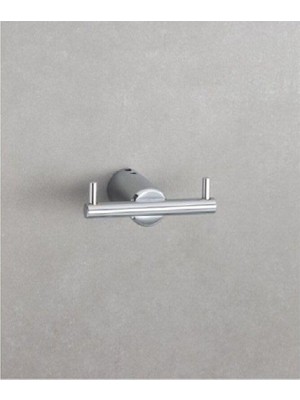 Vionna System Pro-Tech Ikili Askılık Krom Renk 31X49X85 mm