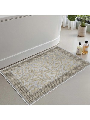 Vionna Monnhein Banyo Paspası, Yumuşak Banyo Halısı, Kaymaz Dot Tabanlı, Su Emici, Makinede Yıkanabilir - 60 x 100 cm