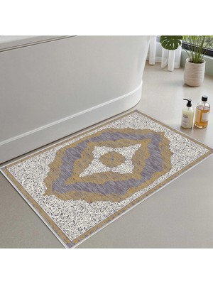 Vionna Monnhein Banyo Paspası, Yumuşak Banyo Halısı, Kaymaz Dot Tabanlı, Su Emici, Makinede Yıkanabilir - 50 x 80 cm