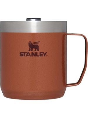 Vionna Stanley Classic Legendary Camp Mug Paslanmaz Çelik Termos Bardak, Kil Rengi (Hammertone Clay), 0.35 Litre