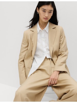 Marks & Spencer Keten Karışımlı Blazer
