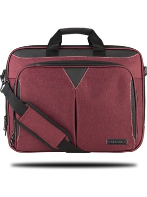 Vionna Classone Taranto VP3405 14" Su Geçirmez Kumaş,notebook, Laptop, El Çantası-Bordo
