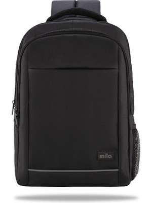 Vionna Mila Seri W500 15.60'' KI3-01-003 Network 4 Reflektörlü Macbook,mac Air Uyumlu Laptop Sırt Çantası -Siyah