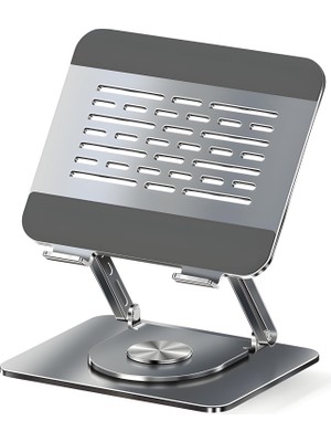 Vionna Coverzone Taşınabilir Katlanabilir Folding Alüminyum Notebook Stand Alüminyum Ayarlanabilir Açı ve Katlanabilir Portatif Rahat Kullanım 11 Inç 17 Inç Dizüstü Bilgisayar ve Laptop Stant | L98C