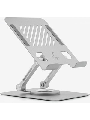 Vionna Fiigo 360 Derece Dönebilen Tablet ve Telefon Standı Metal Silver