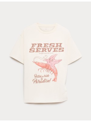 Marks & Spencer Desenli T-Shirt