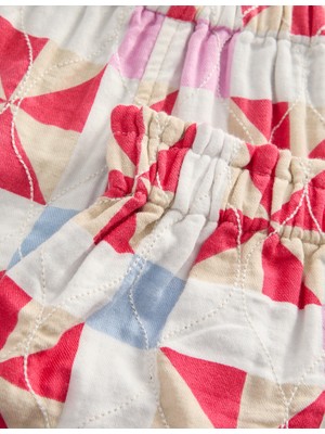 Marks & Spencer Saf Pamuklu Desenli Şort