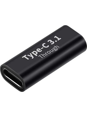 Vionna Lunatic 3352 Type C USB 3.1 Dişi Çevirici Dönüştürücü Adaptör Type C Dişi To Type C Disi 3.1 Yüksek Hızlı Veri Aktarım Desteği (10GBPS) Çift Yönlü Çalışma Alüminyum Alaşımlı Kaliteli Malzeme