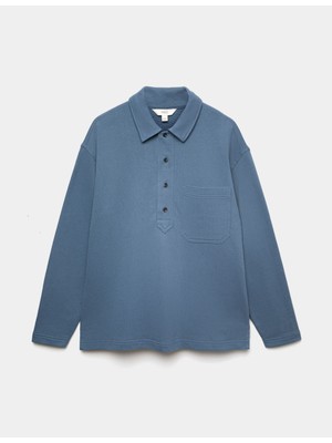 Marks & Spencer Polo Yaka Uzun Kollu Sweatshirt