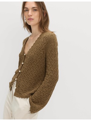 Marks & Spencer Pamuklu Dokulu Triko Hırka