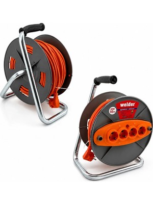 3x2.5mm 50MT Makaralı Uzatma Kablo Ct Welder (5468)