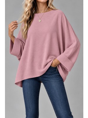 Moda Loris Oversize Yarasa Kol Bluz