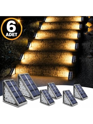 Solar Basamak Işığı 10 LED Güneş Enerjili Merdiven Bahçe Aydınlatması