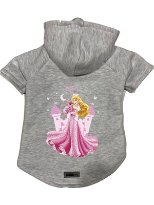 Vionna Monopetz Kapişonlu Polar Sweatshirt Köpek ve Kedi Kıyafeti & Elbisesi Gri Princess M