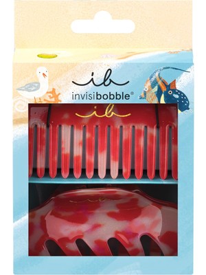 Vionna Invisibobble - Set Au Soleil Beachcomber - 1 Adet Tarak ve Klipsli Saç Tokası