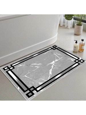 Vionna Monnhein Banyo Paspası, Yumuşak Banyo Halısı, Kaymaz Dot Tabanlı, Su Emici, Makinede Yıkanabilir - 60 x 100 cm