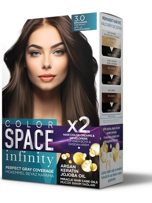 Vionna Color Space Infınıty Set Saç Boyası 3.0 Koyu Kahve