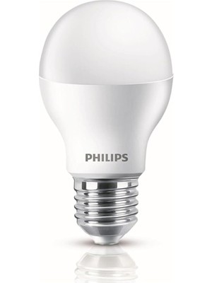 Philips 8W LED Ampul, 6500K Beyaz Işık, E27 Normal 720 Lumen