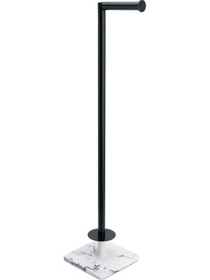 Vionna System Hareketli Yedek Kağıtlık Mermer Deseni-Siyah 707X156X212 mm