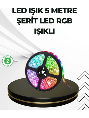 Pileli Store Dekoratif Kumandalı Şerit LED 5 Metre