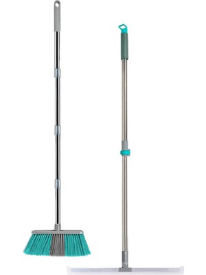 Vionna Smarter Saplı Oto Fırçası + Yer Sileceği Çek Çek Çekpas Cam Sileceği Mop Paspas
