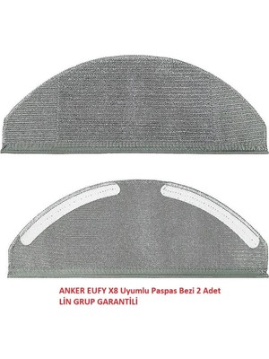 Vionna Lin Grup Anker Eufy X8 ile ile Uyumlu Mop Paspas 2 Adet