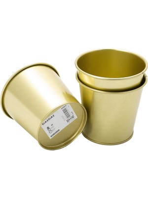 Vionna Ikea Daidai – Çiçek Saksısı, 9 Cm, Pirinç/altın Renkli Çelik, 3 Adet