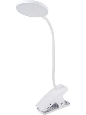 Şarj Edilebilir Klipsli Lamba - Masa Lambası ve Masa Lambası, LED Esnek Işık, Ayarlanabilir Boyun ve Kelepçe Dahil, Okuma, Iğne Işi, Dikiş, El Işi Için Doğal Gün Işığı Ampulleri