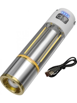 Pileli Store Gold Police GP-222 Çok Fonksiyonlu Kamp Lambası 1000 Lümen