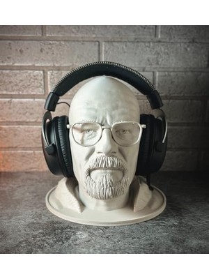 Vionna Housetrend Dekoratif Kulaklık Standı Özel Hediye Headphone Stand - Walter White Bust - Breaking Bad