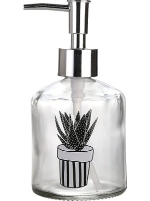 Sıvı Sabunluk,kaktüs 1 Desen 300ML 7,6X15,5CM