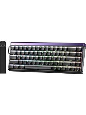 Hero 68 He Manyetik Klavye Rapid Trigger Jade King Switch 8000Hz Rgb Neon Tkl Hot Swap Oyuncu Klavyesi Siyah