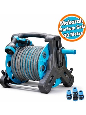 Hortum Seti 20 Metre Garden Kit Bahçe Çeşme Su Hortumu Iç Çap 1/2 Sulama Araç Yıkama