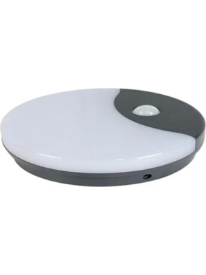 CT-7092 12W Metal Sıva Üstü Sensörlü LED Bahçe Armatürü 4000K Ilık Beyaz