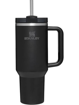 Vionna Stanley Quencher H2.0 Flowstate Pipetli Termos Bardak 1.18 Litre - Siyah | Paslanmaz Çelik