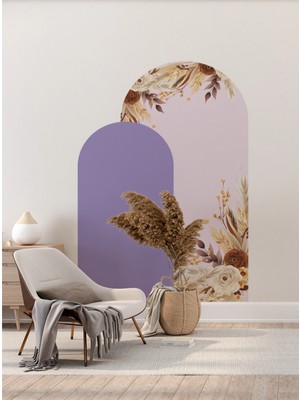 S Digital Bohem Kemer Duvar Sticker – Dekoratif Duvar Kaplama, Salon & Oturma Odası Duvar Dekoru